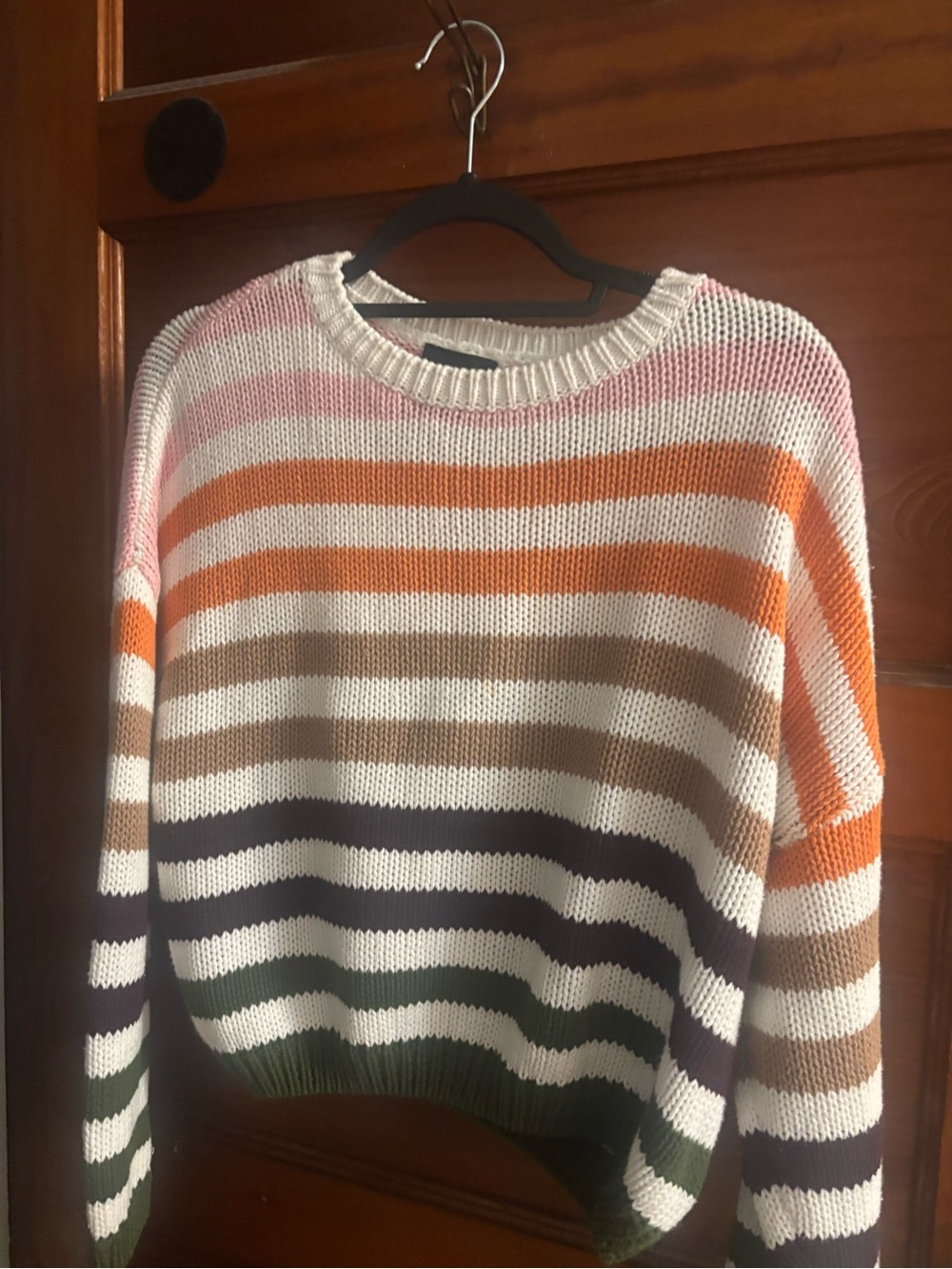 Lumiere Striped Crewneck Women’s Sweater in Multi Colors
